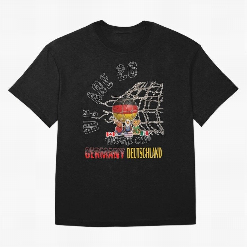 World cup 26 - Germany Oversized T-Shirt Make Game Day About FIFA World Cup 2026 with Cristiano Ronaldo, Argentina, France and Brazil Energy, Supporter Pride, Iconic Celebrations, Legendary Names and Global Match Day Energy; Great for Watch