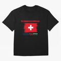 SWETZERLAND WORLD CUP 2026 Oversized T-Shirt Enjoy FIFA World Cup 2026 Spirit, Highlighting Argentina, CR7 and Messi, Supporter Pride, Iconic Celebrations, Legendary Names and Global Match Day Energy; Ideal for Passionate Fans Who Love Underdog