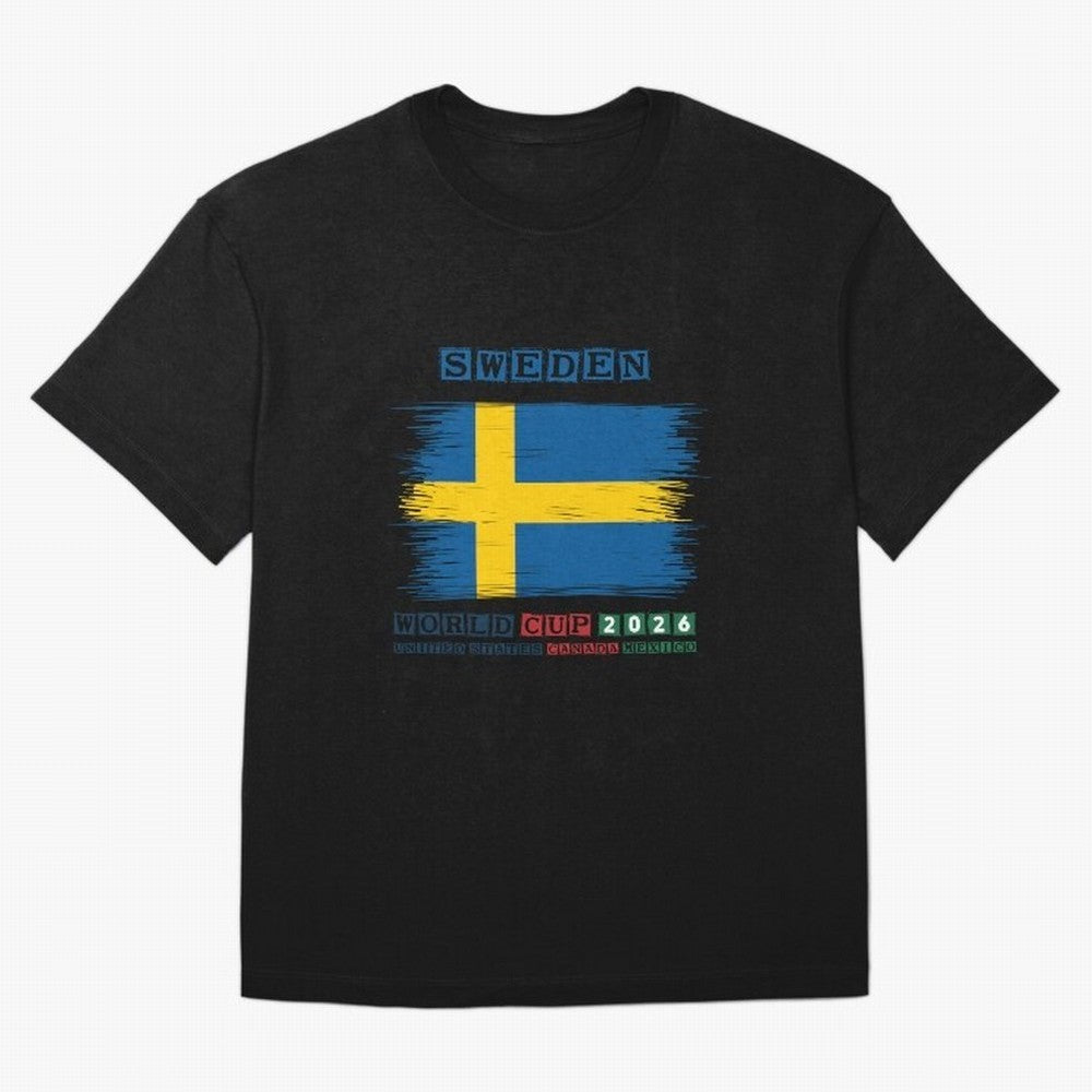 SWEDEN WORLD CUP 2026 Oversized T-Shirt Follow the Final Road of Match Day Hype around FIFA World Cup 2026, Cristiano Ronaldo, Haaland and CR7, Netherlands, Sports Nostalgia, International Competition, Famous Players and Unforgettable Victories;
