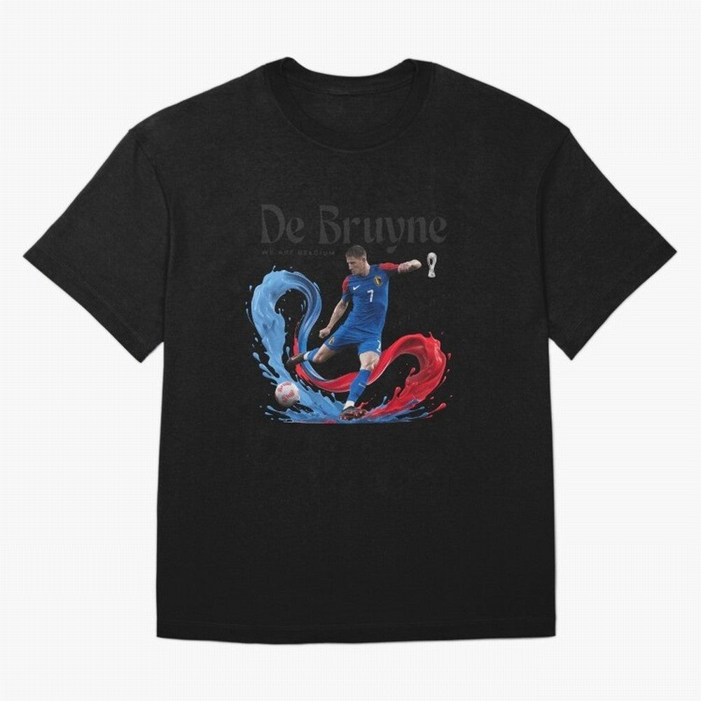 De Bruyne - We are Belgium Oversized T-Shirt Experience FIFA World Cup 2026 for Fans of Haaland and Brazil, Portugal and Argentina, Bringing Fan Favorite Moments, National Team Passion, Big Match Drama and Soccer History; Ideal for Fans Who Follow