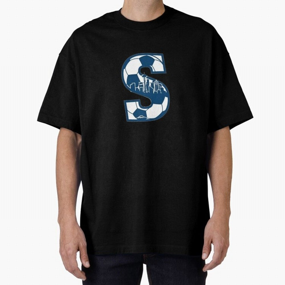 Seattle Soccer 2026 Oversized T-Shirt Stand with FIFA World Cup 2026 Spirit, Capturing England, France and Netherlands, Messi, CR7 and Mbappe, Match Day Excitement, Supporter Culture, Golden Goals and Global Football Passion; Ideal for Football