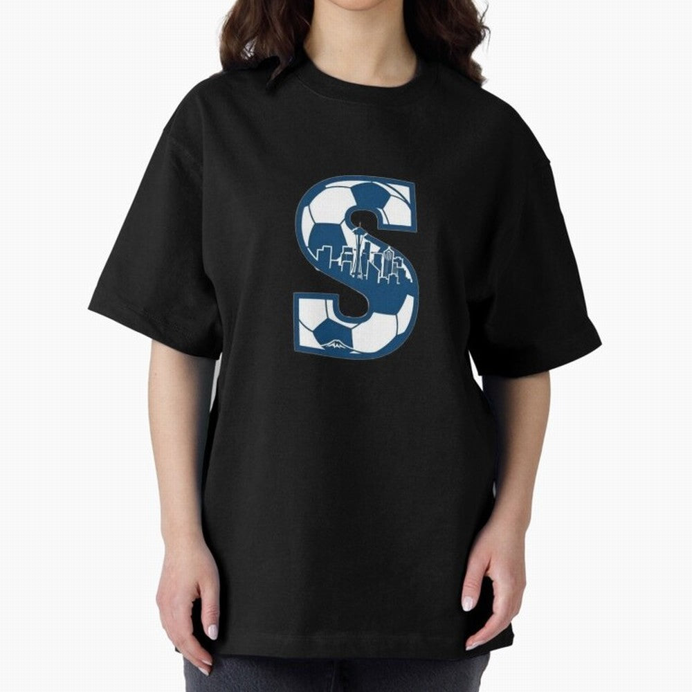 Seattle Soccer 2026 Oversized T-Shirt Stand with FIFA World Cup 2026 Spirit, Capturing England, France and Netherlands, Messi, CR7 and Mbappe, Match Day Excitement, Supporter Culture, Golden Goals and Global Football Passion; Ideal for Football