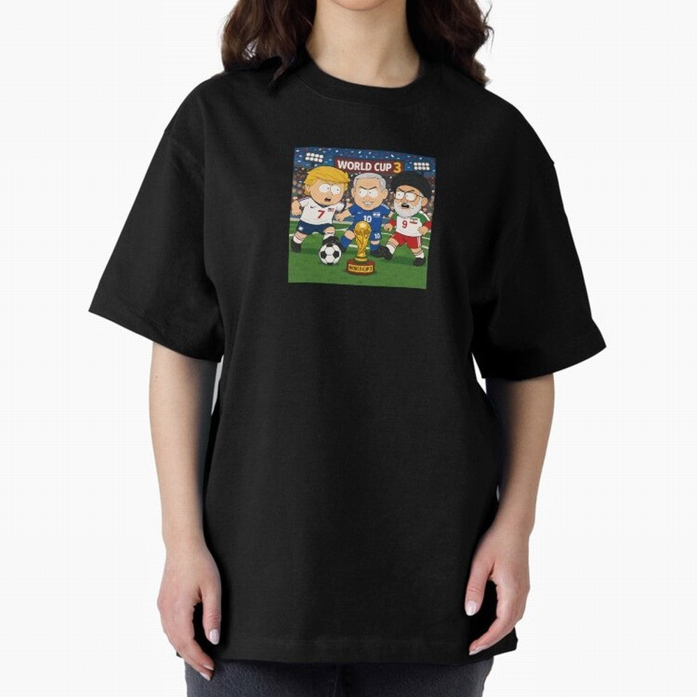 WORLD CUP 3 Oversized T-Shirt Make Memories around FIFA World Cup 2026 USA Canada Mexico Built around Cristiano Ronaldo, England and Germany Energy, Vintage Soccer Flavor, Modern Football Stars, National Flags and Final Night Emotion; Made for Die