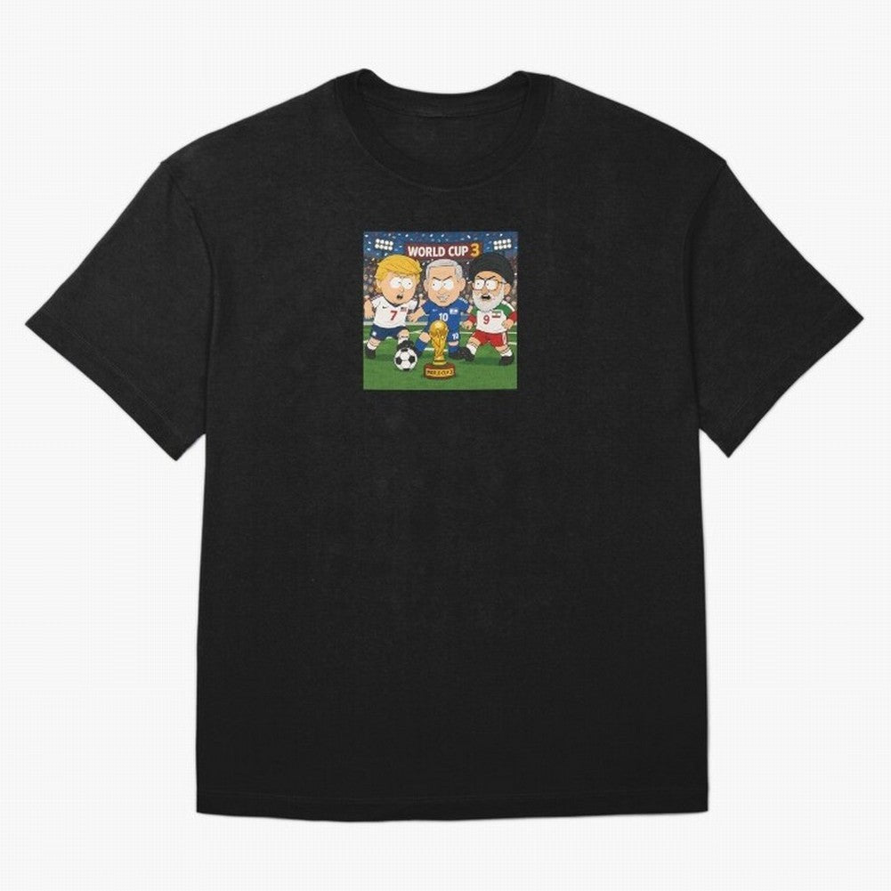 WORLD CUP 3 Oversized T-Shirt Make Memories around FIFA World Cup 2026 USA Canada Mexico Built around Cristiano Ronaldo, England and Germany Energy, Vintage Soccer Flavor, Modern Football Stars, National Flags and Final Night Emotion; Made for Die