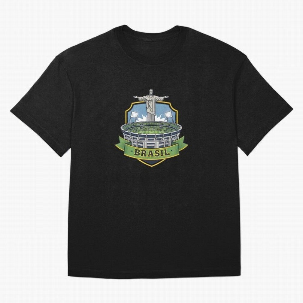 Brazil - World Cup 2026 Oversized T-Shirt Carry FIFA World Cup 2026 USA Canada Mexico for Fans of Messi and Cristiano Ronaldo and England, France and Netherlands, Bringing Global Supporter Spirit, Legendary Goals, National Colors and Tournament
