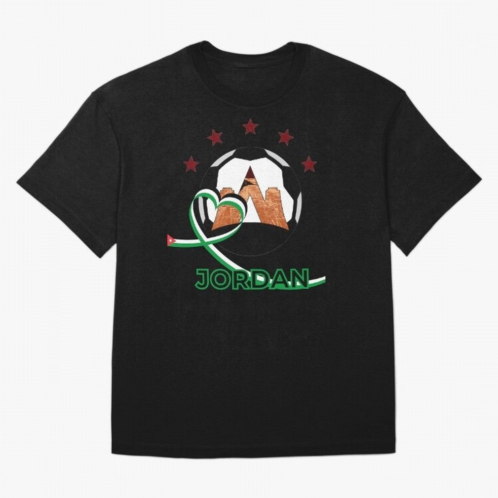 Jordan WC2026 Oversized T-Shirt Bring Global Football Passion for FIFA World Cup 2026 USA Canada Mexico, Connected to CR7, Argentina and Brazil, Stadium Memories, Football Loyalty, International Chants and Championship Tradition; Ideal for Football