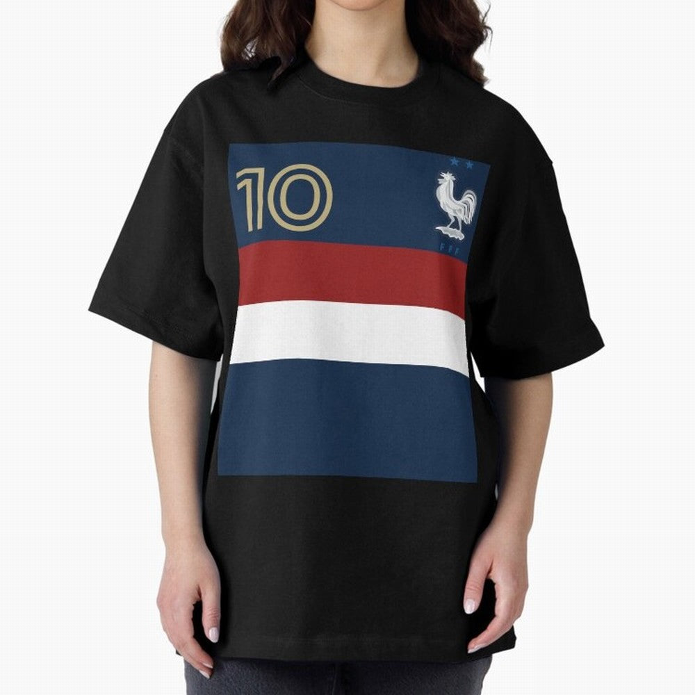 France | 2026 World Cup Fan Apparel Oversized T-Shirt Bring Trophy Dreams to Match Day Hype around FIFA World Cup 2026 USA Canada Mexico, Cristiano Ronaldo, Argentina, Supporter Pride, Iconic Celebrations, Legendary Names and Global Match Day