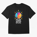 2026 Colorful Soccer Ball USA Canada Mexico 26 Oversized T-Shirt Bring a Vintage Feel to FIFA World Cup 2026 USA Canada Mexico for Fans of CR7 and Germany, Bringing Game Day Rituals, Football Legends, Country Pride and the Road to the Final;