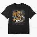 Let The Games Begin-World Cup Soccer @026 Oversized T-Shirt Refresh the FIFA World Cup 2026 Group Stage Journey through Messi, CR7 and Mbappe Highlights, Argentina Pride, Football Festival Excitement, Trophy Ambitions, Country Rivalries and Star