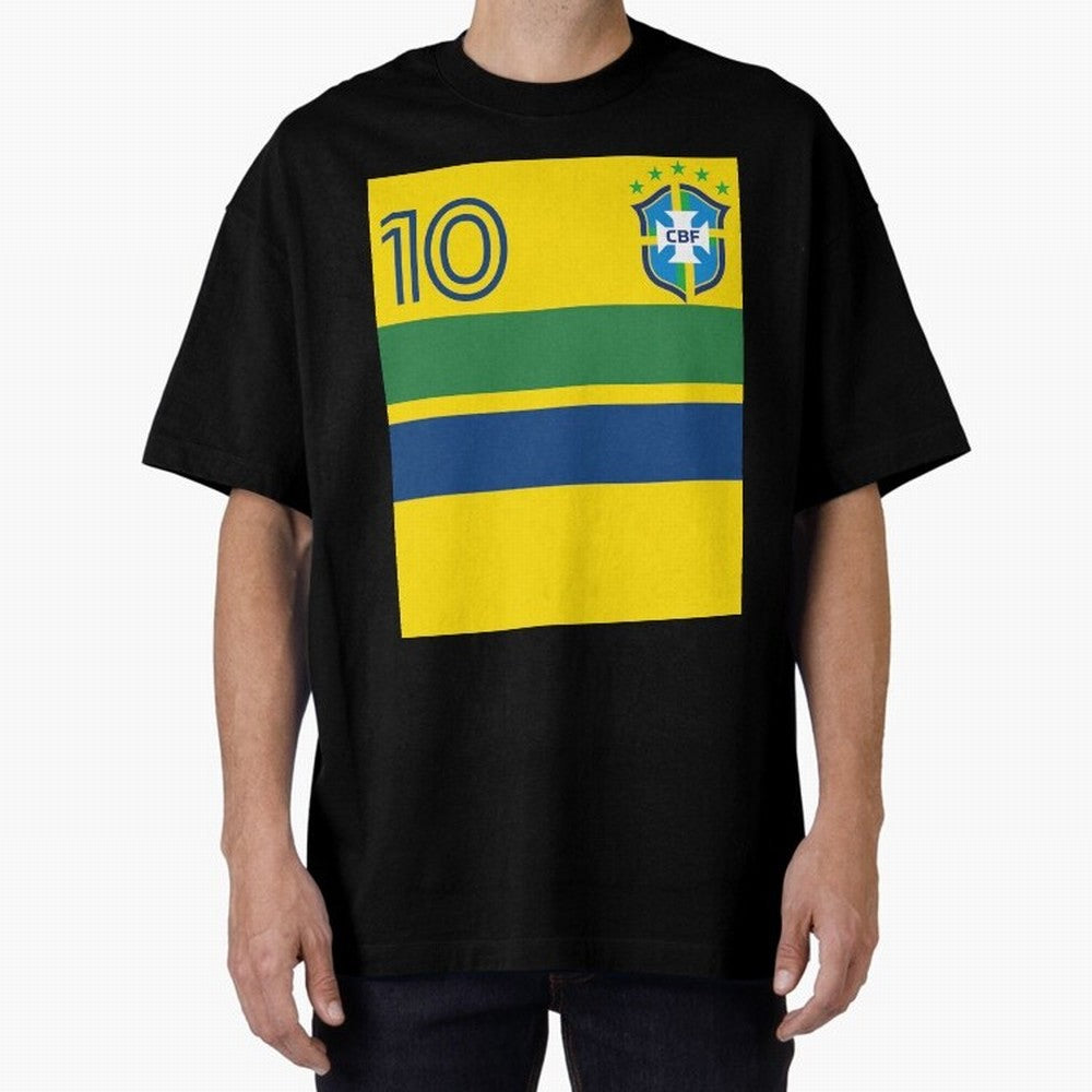 Brazil | 2026 World Cup Fan Apparel Oversized T-Shirt Celebrate National Team Dreams in Match Day Hype around FIFA World Cup 2026, Messi and Cristiano Ronaldo, Argentina and Brazil, Game Day Rituals, Football Legends, Country Pride and the Road to