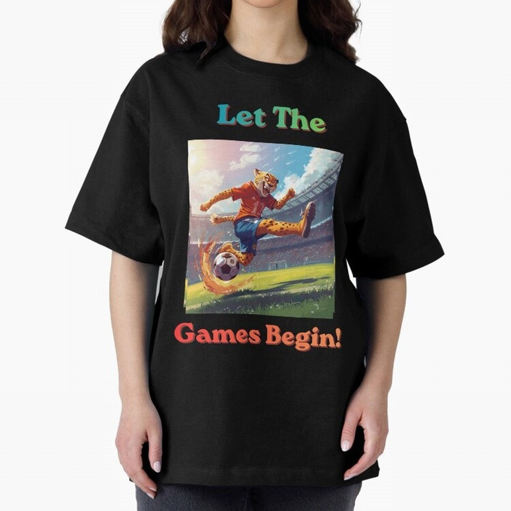 Let The Games Begin ¨C World Cup Soccer 2026 Oversized T-Shirt Share Match Day Hype around FIFA World Cup 2026 Group Stage, Mbappe, Spain and Netherlands, Stadium Memories, Football Loyalty, International Chants and Championship Tradition; Ideal