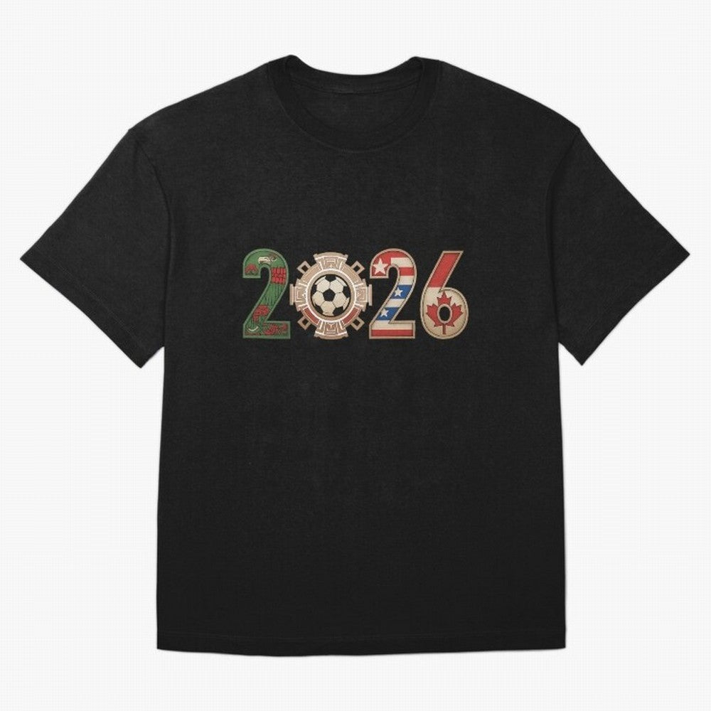 2026 Oversized T-Shirt Celebrate the Next Chapter of FIFA World Cup 2026 USA Canada Mexico Centered on Messi, Neymar and Mbappe, Argentina, France and Brazil Energy, Retro Football Energy, Iconic Rivalries, Trophy Chase Drama and Stadium