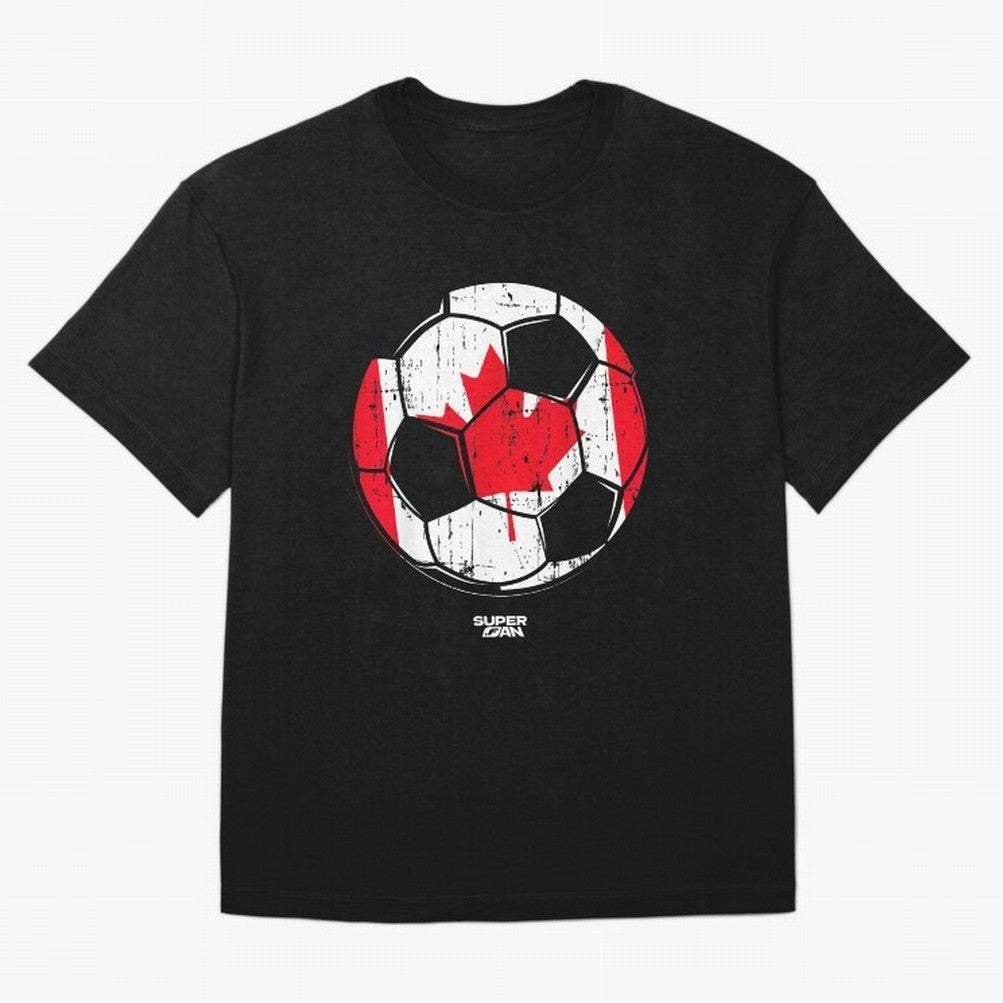 2026 Canada Soccer Fan World Cup Oversized T-Shirt Celebrate the Road through FIFA World Cup 2026 Group Stage Spirit, Centered on Portugal, Spain and Germany, Haaland, Goal Celebration Energy, Supporter Heritage, Football Icons and Worldwide