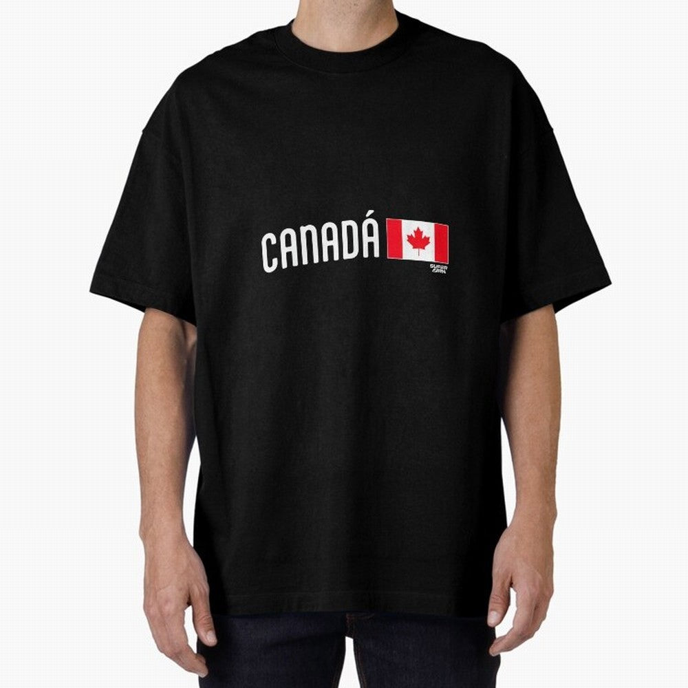 2026 Canada Soccer Fan World Cup Oversized T-Shirt Share the Excitement of the FIFA World Cup 2026 Group Stage Journey through CR7 Highlights, England Pride, Football History, Final Match Energy, Crowd Noise and Once in a Lifetime Moments; Perfect