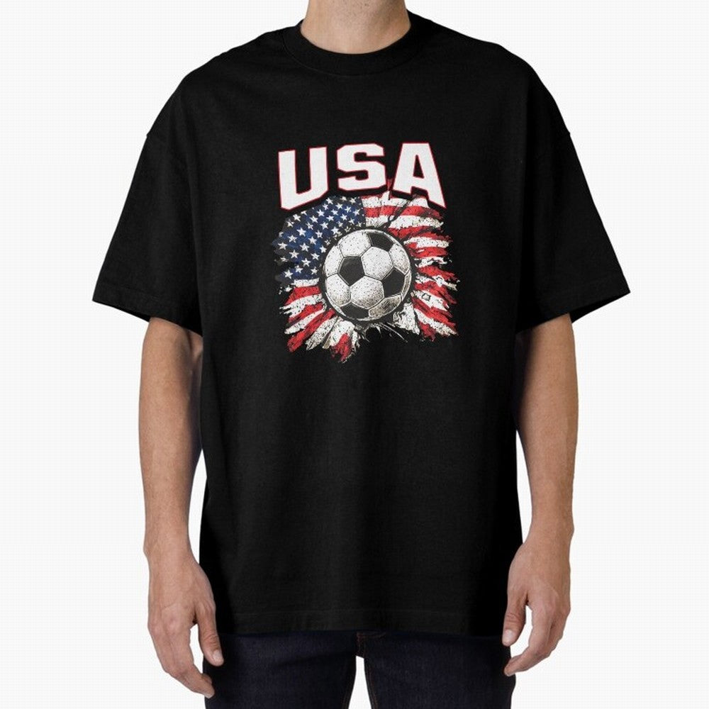 2026 Cup Flag Soccer Pride Fun Family USA Oversized T-Shirt Capture Stadium Memories from FIFA World Cup 2026 USA Canada Mexico Spirit, Capturing Germany, Messi and Cristiano Ronaldo, Soccer Culture, Superstar Moments, National Team Dreams and