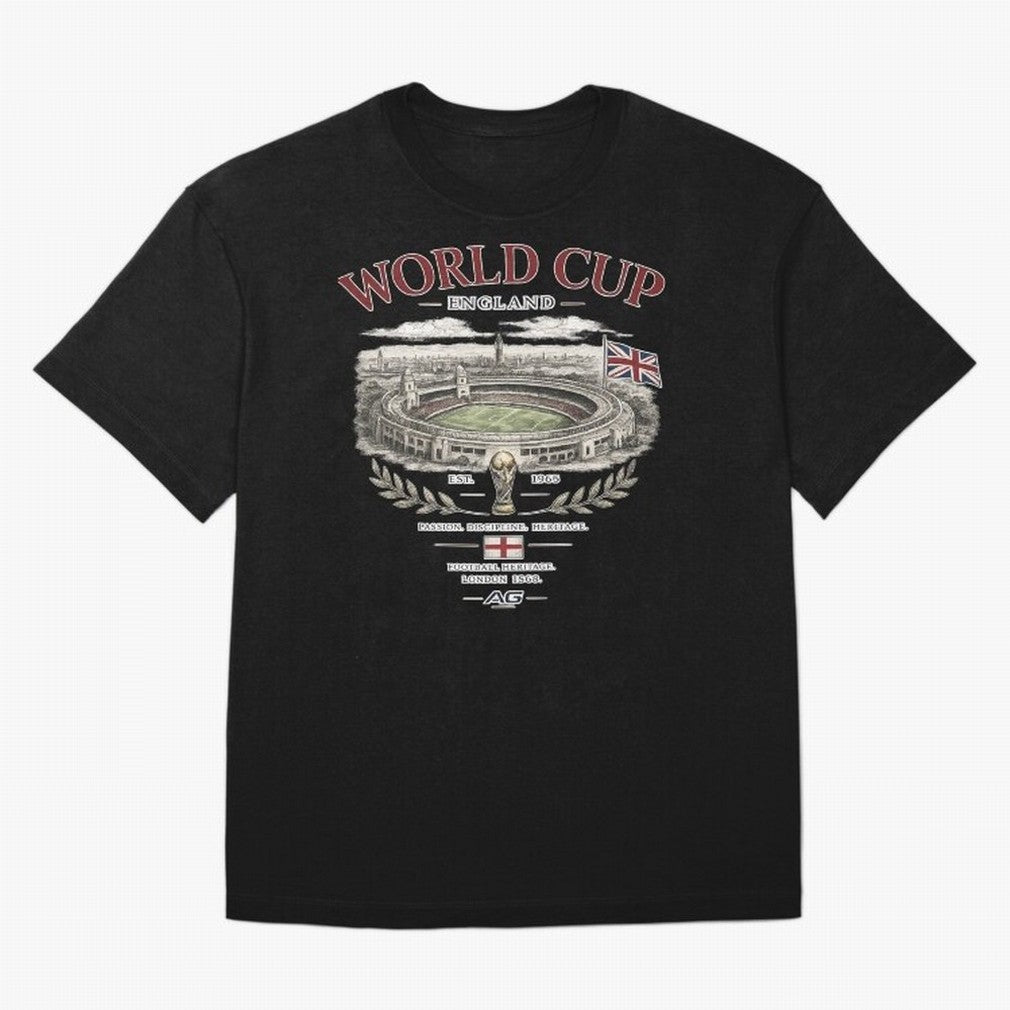 England World Cup Wembley Streetwear Oversized T-Shirt Celebrate Rivalries and Pride in FIFA World Cup 2026 Group Stage Spirit, Centered on England, France and Netherlands, Messi, Soccer Culture, Superstar Moments, National Team Dreams and