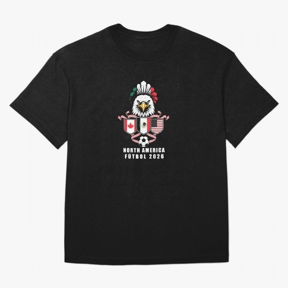 North America Football Spirit 2026 T-Shirt_82768088 Oversized T-Shirt Bring Stadium Energy to FIFA World Cup 2026 for Fans of Neymar and Germany, Bringing Stadium Chants, National Pride, Trophy Dreams and Unforgettable Football Memories; Created