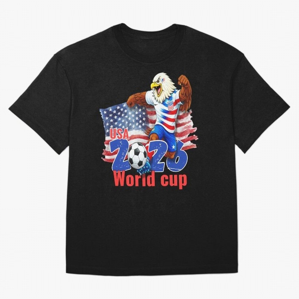 USA 2026 WORLD CUP Oversized T-Shirt Bring Global Tournament Vibes to the FIFA World Cup 2026 Group Stage Journey through Cristiano Ronaldo Highlights, Spain and Netherlands Pride, Tournament Hype, Historic Matchups, Family Viewing Parties and