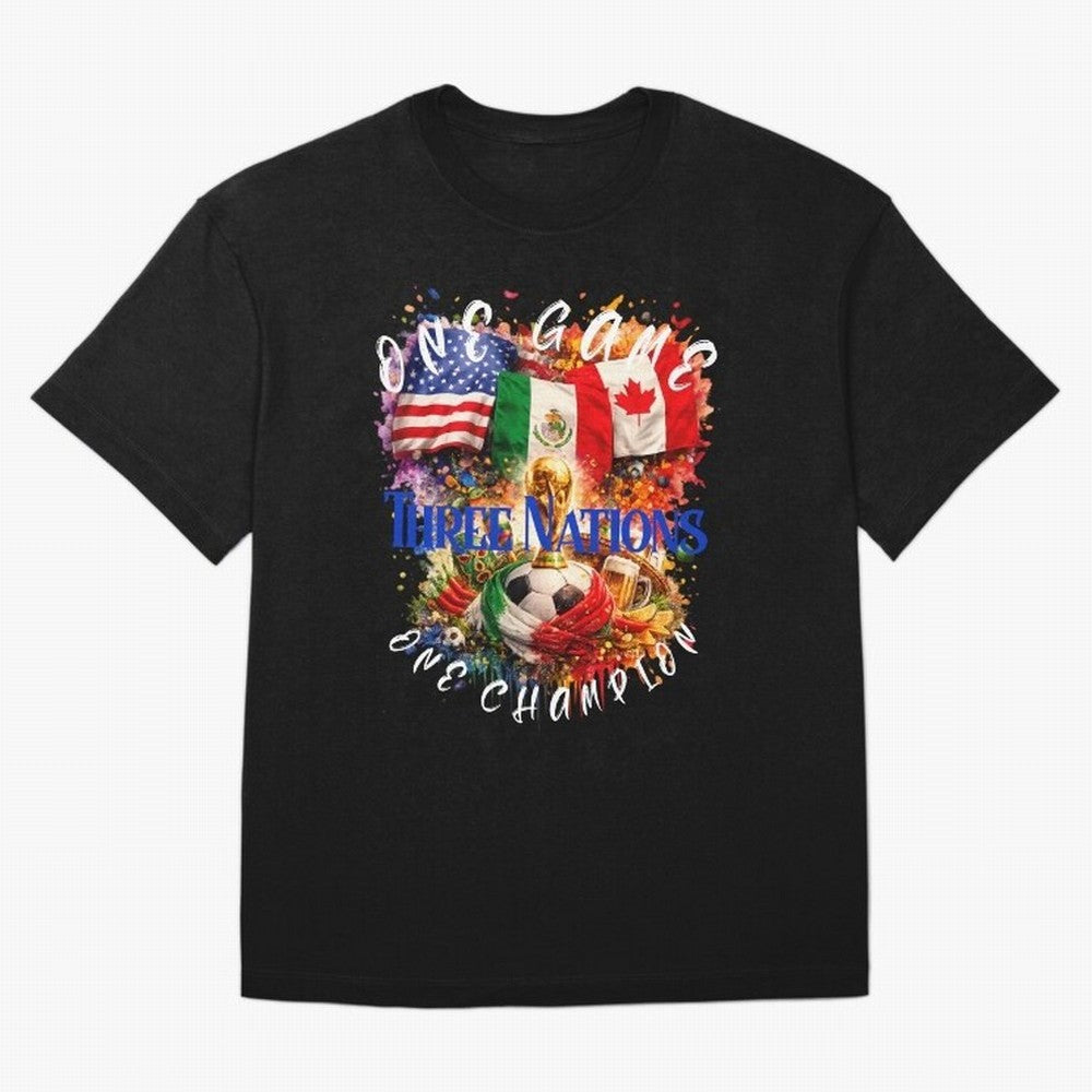 2026 World Cup Oversized T-Shirt Discover Global Football Passion for FIFA World Cup 2026 USA Canada Mexico, Filled with Cristiano Ronaldo, Haaland and CR7, France and Portugal, Sports Nostalgia, International Competition, Famous Players and
