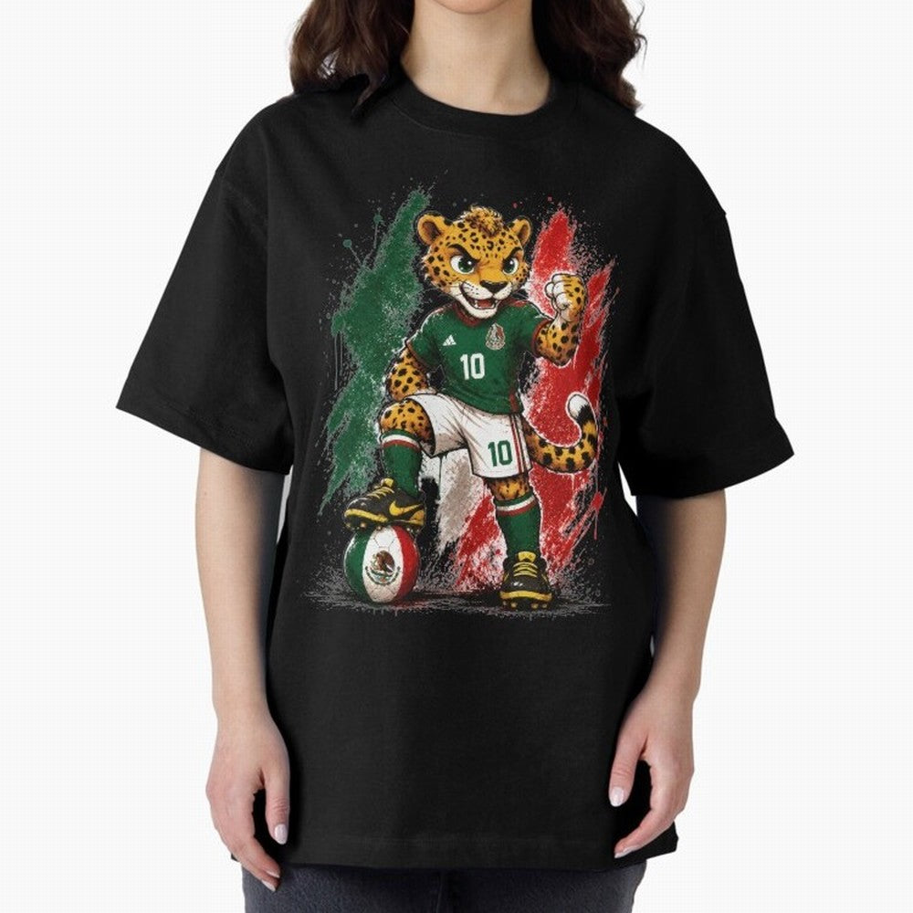 Mexico Fifa Mundial Oversized T-Shirt Enjoy the Biggest Football Party of FIFA World Cup 2026 for Fans of Mbappe and Argentina, France and Brazil, Bringing Soccer Culture, Superstar Moments, National Team Dreams and Competitive Fire; Perfect for