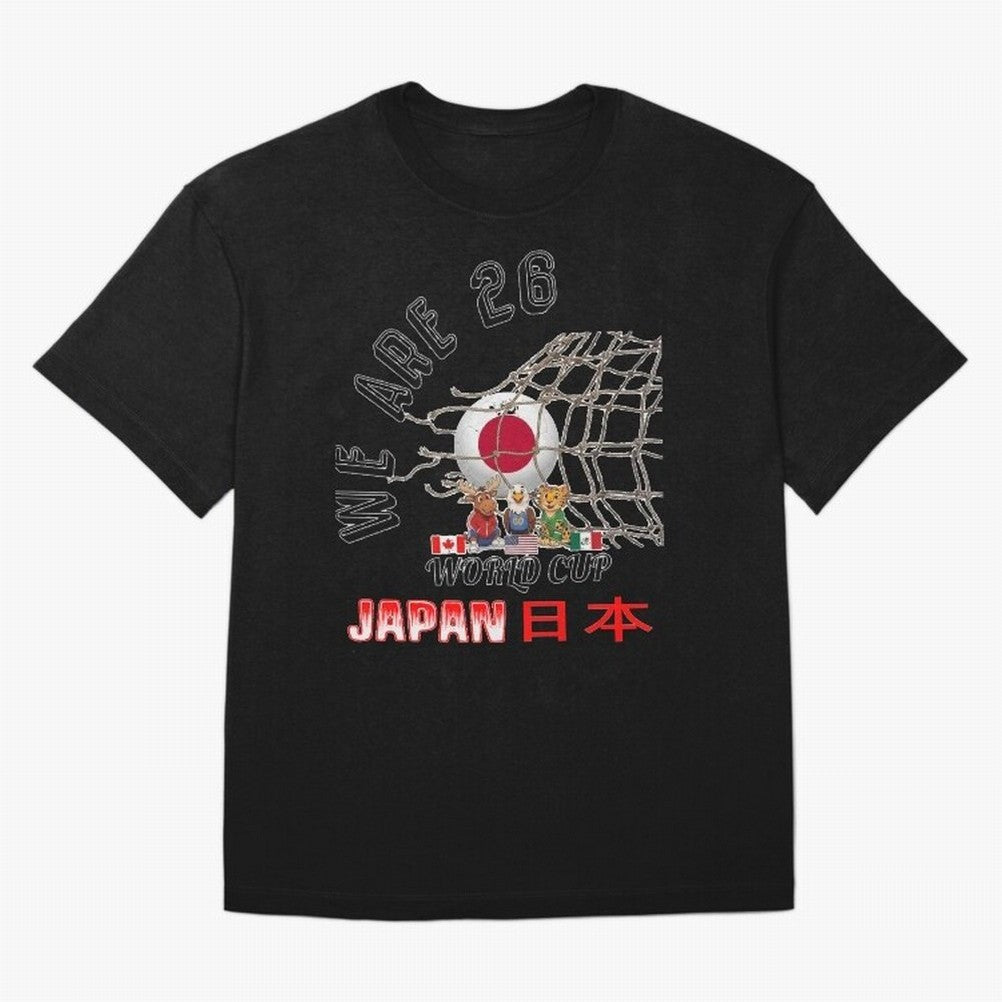 World cup 26 - Japan Oversized T-Shirt Wear the Spirit of Match Day Hype around FIFA World Cup 2026 Group Stage, Messi and Cristiano Ronaldo, England, France and Netherlands, Game Day Rituals, Football Legends, Country Pride and the Road to the