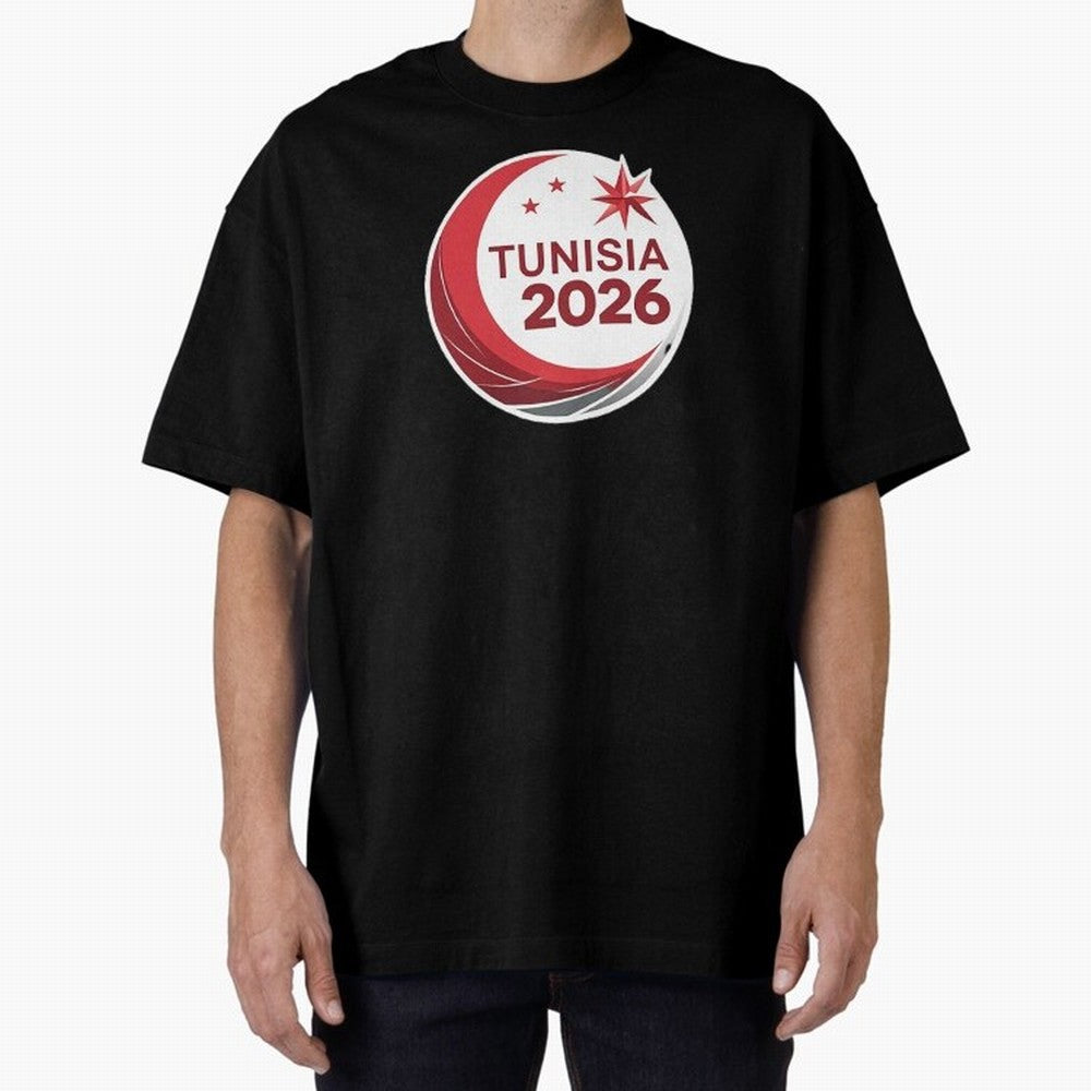 Tunisia 2026 Oversized T-Shirt Make the Season About FIFA World Cup 2026 for Fans of Messi and Cristiano Ronaldo and England, Bringing Global Supporter Spirit, Legendary Goals, National Colors and Tournament Celebration; Great for Supporters Who