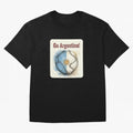 Go Argentina Soccer Ball Flag | Argentinian Football Fan Graphic Tee Oversized T-Shirt Celebrate National Team Dreams in Match Day Hype around FIFA World Cup 2026 Group Stage, Messi and Cristiano Ronaldo, England, France and Netherlands, Football