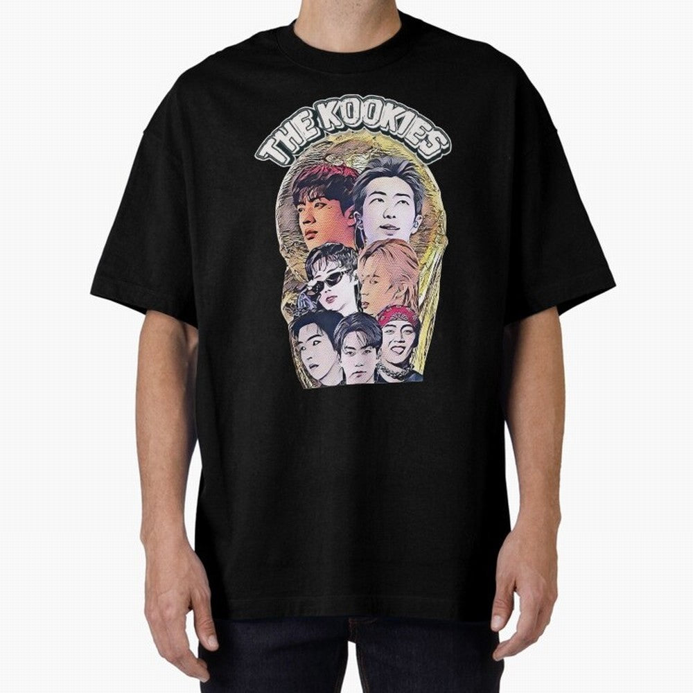 The Kookies - BTS Design Oversized T-Shirt Celebrate Football Dreams Across Global Football Passion for FIFA World Cup 2026 Group Stage, Centered on Haaland, Portugal, Global Supporter Spirit, Legendary Goals, National Colors and Tournament