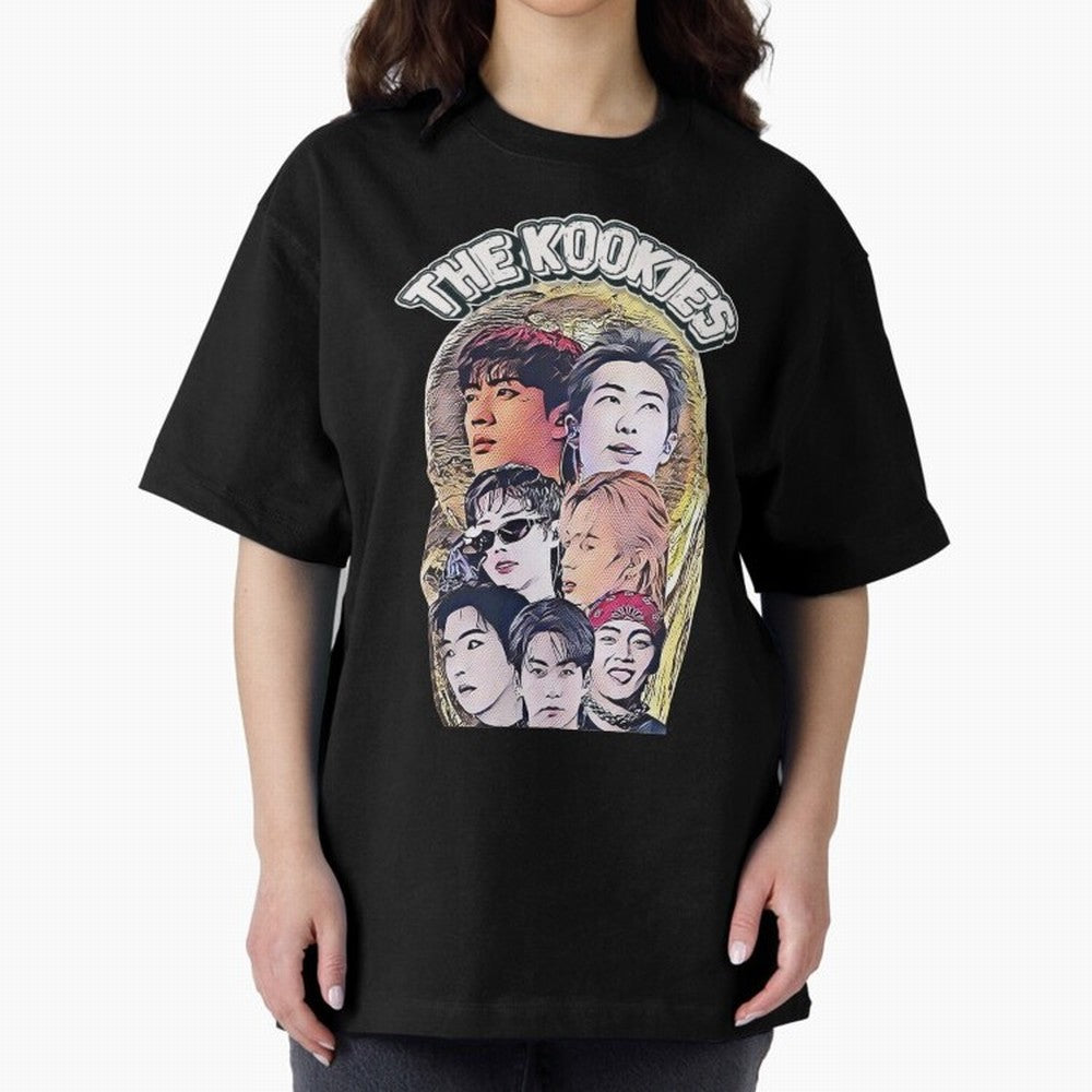 The Kookies - BTS Design Oversized T-Shirt Celebrate Football Dreams Across Global Football Passion for FIFA World Cup 2026 Group Stage, Centered on Haaland, Portugal, Global Supporter Spirit, Legendary Goals, National Colors and Tournament