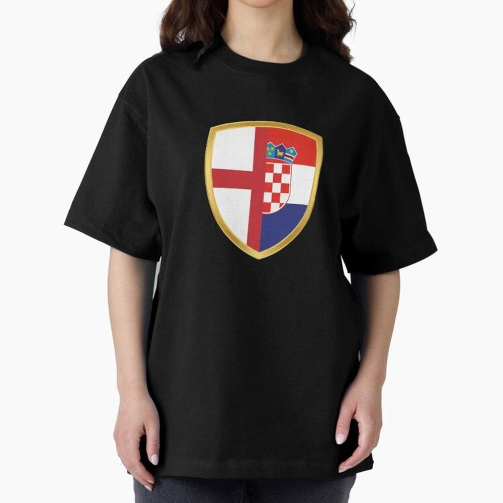FIFA World Cup - England v Croatia Oversized T-Shirt Feel the FIFA World Cup 2026 USA Canada Mexico Journey through Cristiano Ronaldo, Haaland and CR7 Highlights, France and Portugal Pride, Soccer Culture, Superstar Moments, National Team Dreams