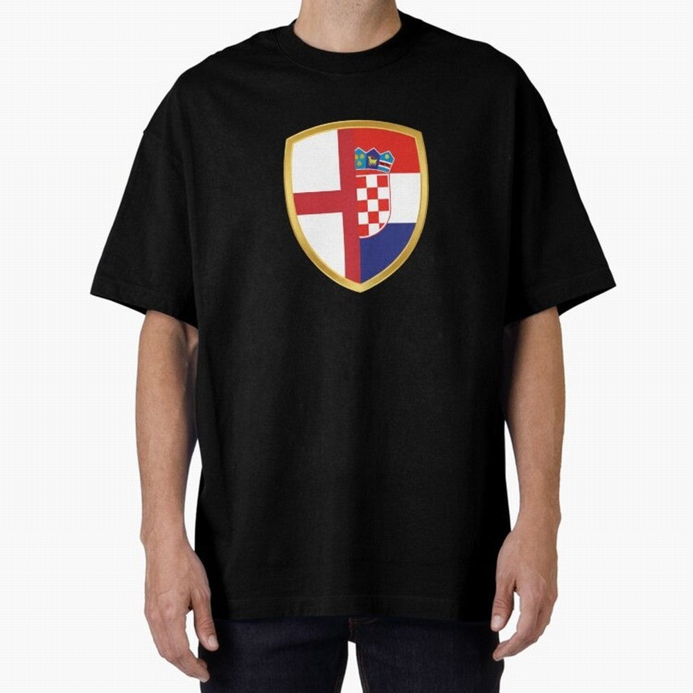 FIFA World Cup - England v Croatia Oversized T-Shirt Feel the FIFA World Cup 2026 USA Canada Mexico Journey through Cristiano Ronaldo, Haaland and CR7 Highlights, France and Portugal Pride, Soccer Culture, Superstar Moments, National Team Dreams