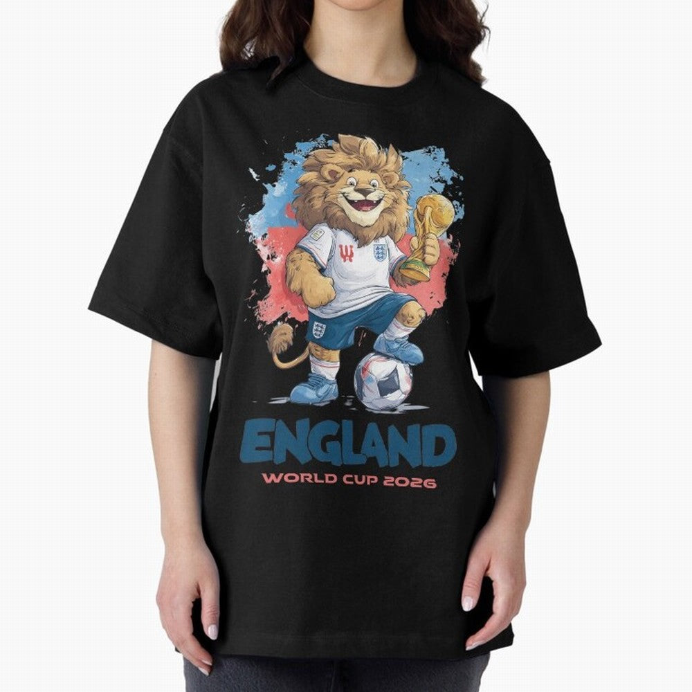 England - World Cup 2026 Oversized T-Shirt Celebrate Football Heritage in FIFA World Cup 2026 USA Canada Mexico Made for Messi, Argentina and Brazil Energy, Sports Nostalgia, International Competition, Famous Players and Unforgettable Victories;