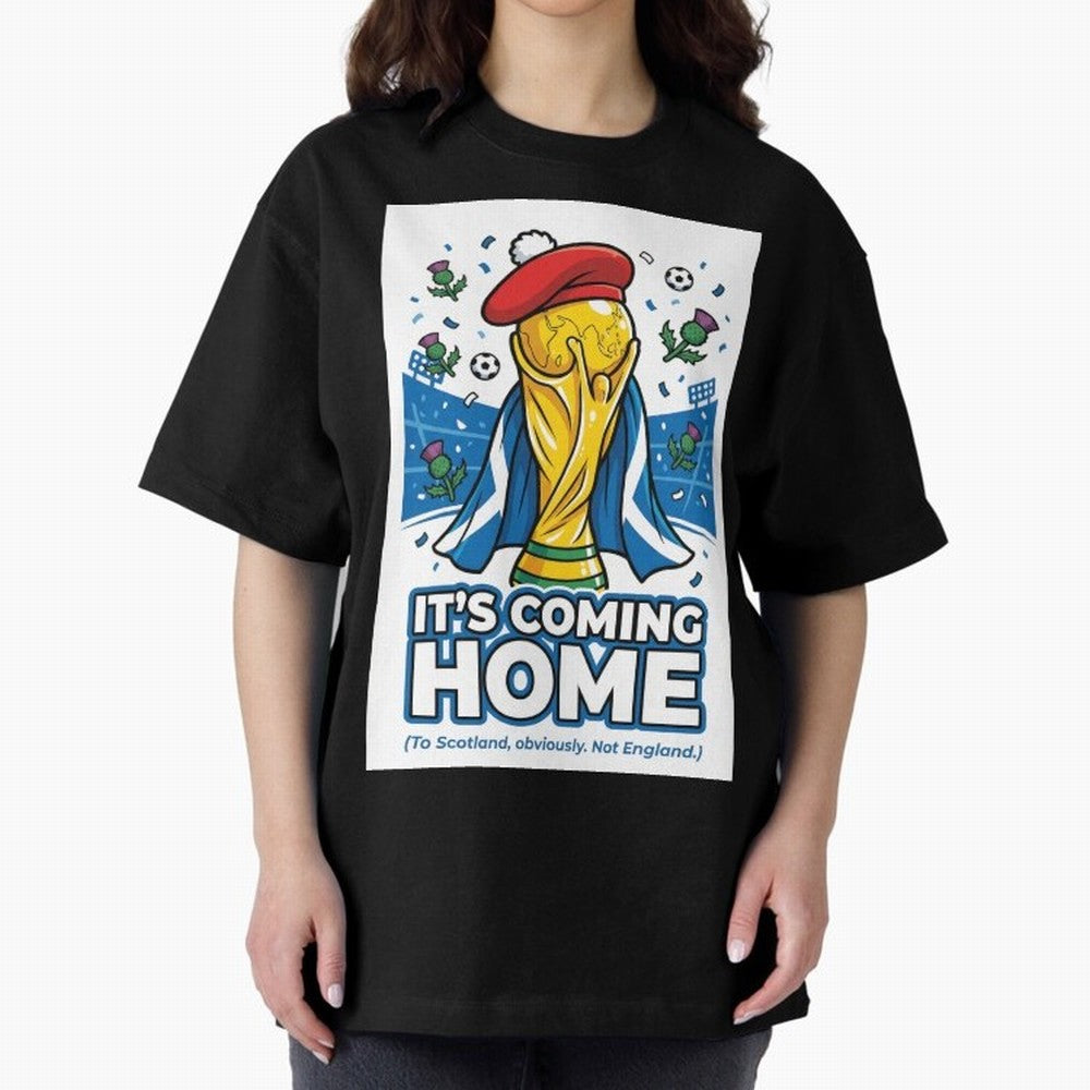 It's Coming Home Oversized T-Shirt Fuel the Hype around FIFA World Cup 2026 Group Stage for Fans of Mbappe and Neymar and Germany, Bringing Stadium Chants, National Pride, Trophy Dreams and Unforgettable Football Memories; Built for Supporters