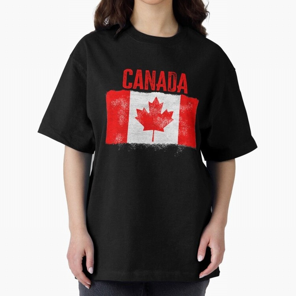 Canada Oversized T-Shirt Live for the Drama of Global Football Passion for FIFA World Cup 2026 USA Canada Mexico, Inspired by Haaland and Mbappe, Spain, Football Passion, Legendary Performances, Festival Vibes and Supporter Community; Great for