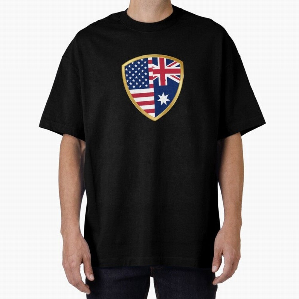 FIFA World Cup - USA v Australia Oversized T-Shirt Remember FIFA World Cup 2026 Spirit, Featuring England, Cristiano Ronaldo, Stadium Chants, National Pride, Trophy Dreams and Unforgettable Football Memories; Ideal for Football Dads, Football Moms,