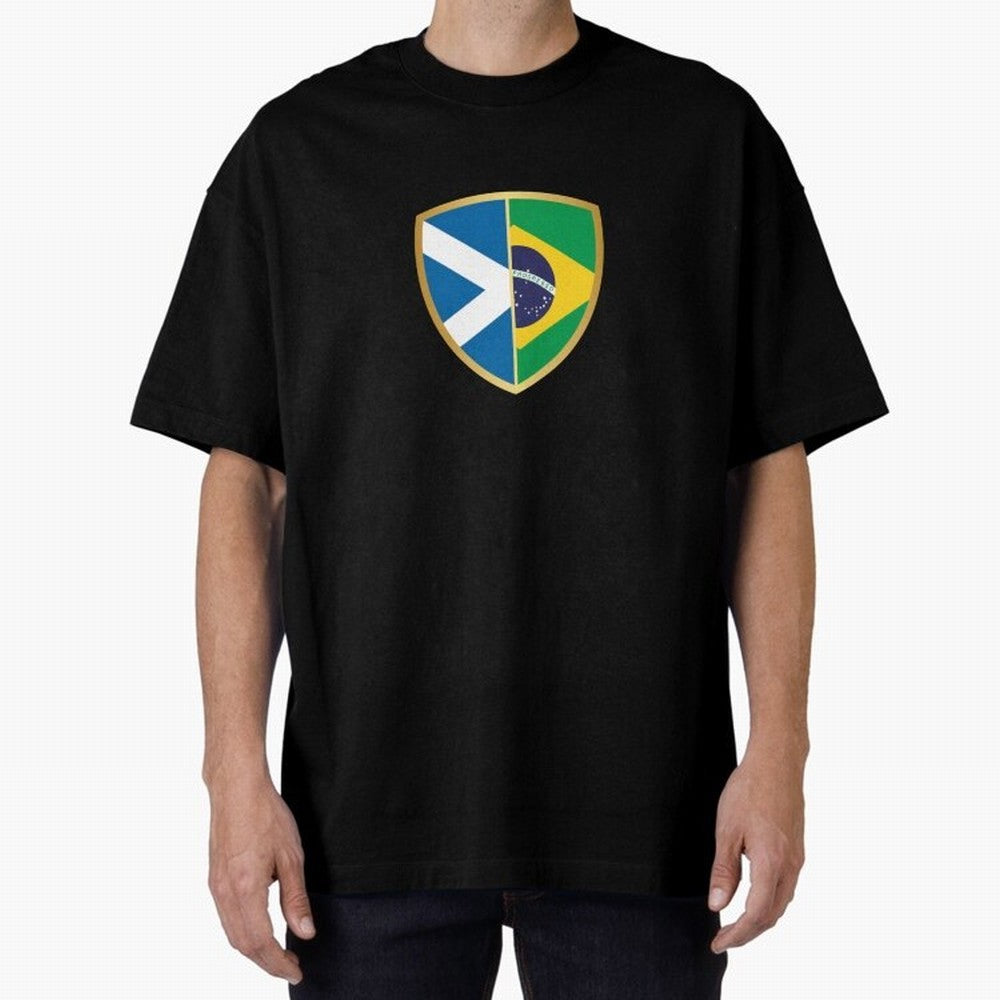 FIFA World Cup -Scotland v Brazil Oversized T-Shirt Feel the Roar of Match Day Hype around FIFA World Cup 2026 Group Stage, CR7, France and Portugal, Stadium Memories, Football Loyalty, International Chants and Championship Tradition; Perfect for
