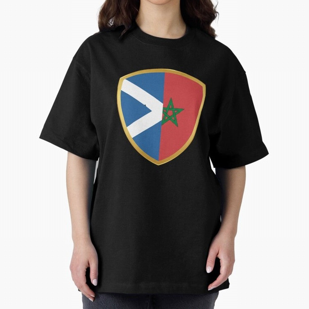 FIFA World Cup -Scotland v Morocco Oversized T-Shirt Stand Out with Spirit from Match Day Hype around FIFA World Cup 2026, Mbappe and Neymar, Argentina and Brazil, Football Festival Excitement, Trophy Ambitions, Country Rivalries and Star Player