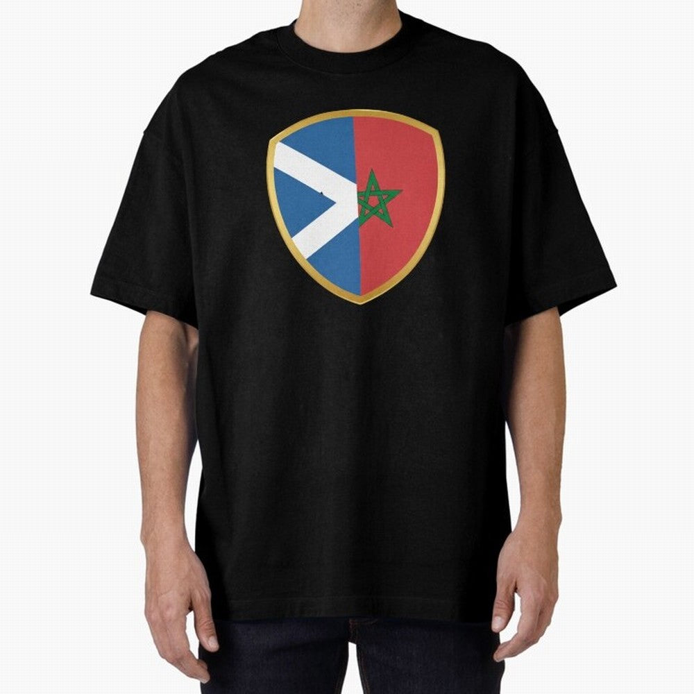 FIFA World Cup -Scotland v Morocco Oversized T-Shirt Stand Out with Spirit from Match Day Hype around FIFA World Cup 2026, Mbappe and Neymar, Argentina and Brazil, Football Festival Excitement, Trophy Ambitions, Country Rivalries and Star Player
