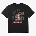 World cup 26 - Switzerland Oversized T-Shirt Capture FIFA World Cup 2026 with Messi and Cristiano Ronaldo, Portugal, Spain and Germany Energy, Football History, Final Match Energy, Crowd Noise and Once in a Lifetime Moments; Great for Supporters