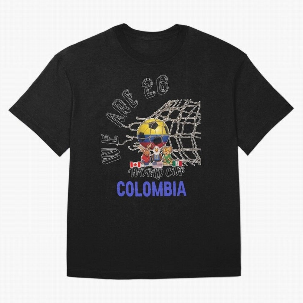 World cup 26 - Colombia Oversized T-Shirt Get Ready for the FIFA World Cup 2026 Group Stage Journey through Neymar Highlights, Germany Pride, Stadium Memories, Football Loyalty, International Chants and Championship Tradition; Ideal for Fans Who