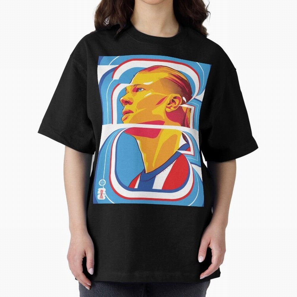 World Cup 2026 Soccer Celebration: United Football Fan Art Oversized T-Shirt Stand Out with Spirit from Match Day Hype around FIFA World Cup 2026, Mbappe and Neymar, Argentina and Brazil, Football Festival Excitement, Trophy Ambitions, Country