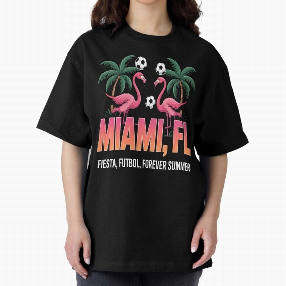 2026 soccer city - Miami FL - canada soccer - mexico soccer - north america soccer - 2026 soccer - world football 2026 - funny soccer shirt - patriotic soccer - sarcastic soccer Oversized T-Shirt Stand Proud for Match Day Hype around FIFA World Cup