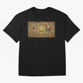 Ornate Soccer Emblem with Flags Oversized T-Shirt Support the Legends of FIFA World Cup 2026 Group Stage for Fans of Messi and Cristiano Ronaldo and England, France and Netherlands, Bringing Supporter Pride, Iconic Celebrations, Legendary Names and