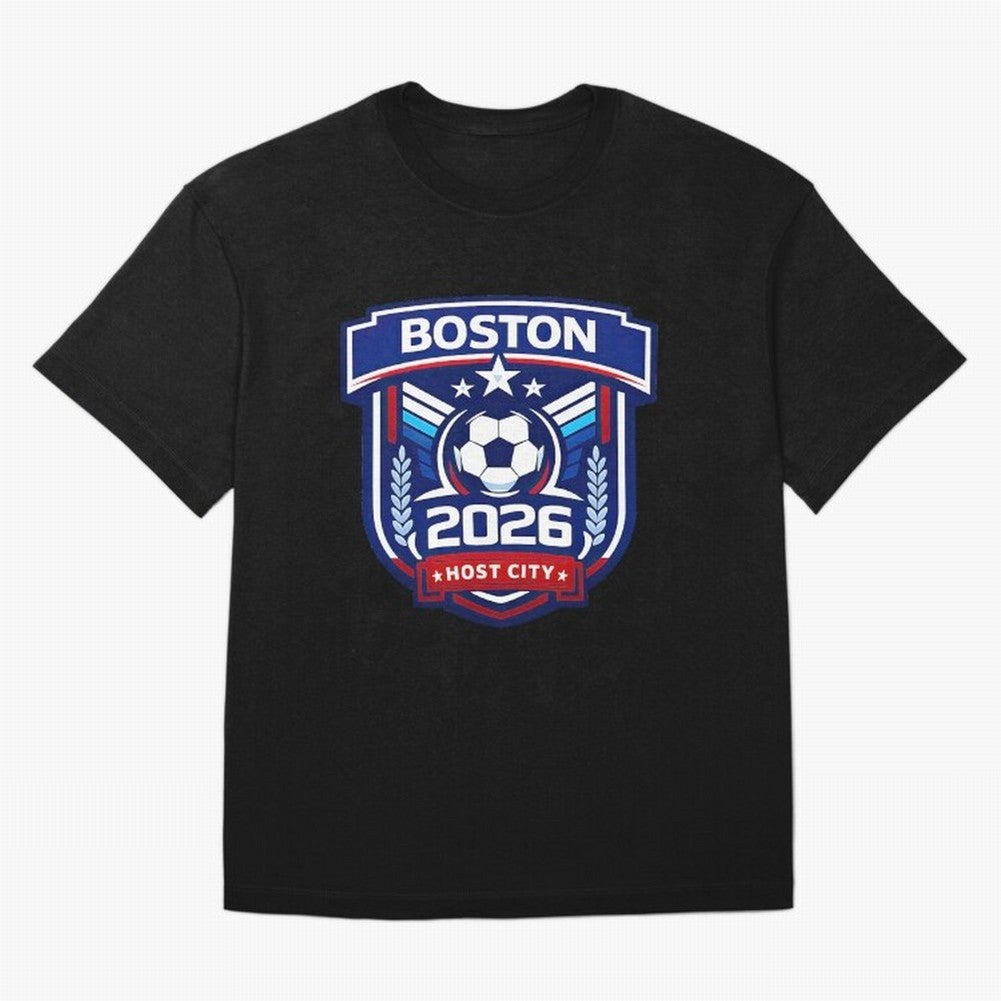 Boston 2026 Host City Welcoming the World Cup Oversized T-Shirt Show Match Day Excitement for FIFA World Cup 2026 Group Stage Spirit, Inspired by Brazil, Portugal and Argentina, Cristiano Ronaldo, Haaland and CR7, Championship Spirit, Famous Goals,