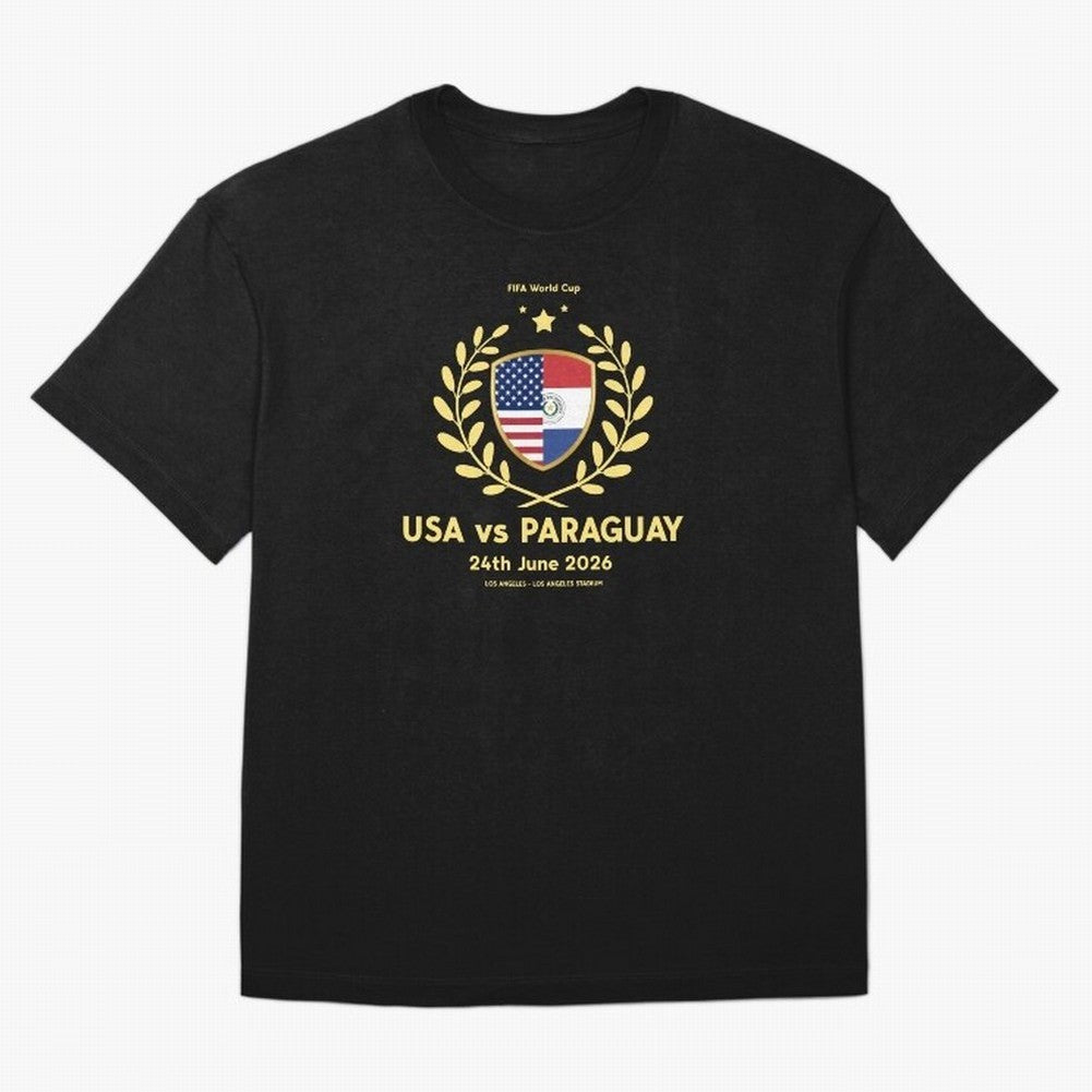 Copy of FIFA World Cup - USA v Paraguay Oversized T-Shirt Follow the Road to FIFA World Cup 2026 Spirit, Made for Spain and Netherlands, CR7 and Messi, Supporter Pride, Iconic Celebrations, Legendary Names and Global Match Day Energy; Ideal for