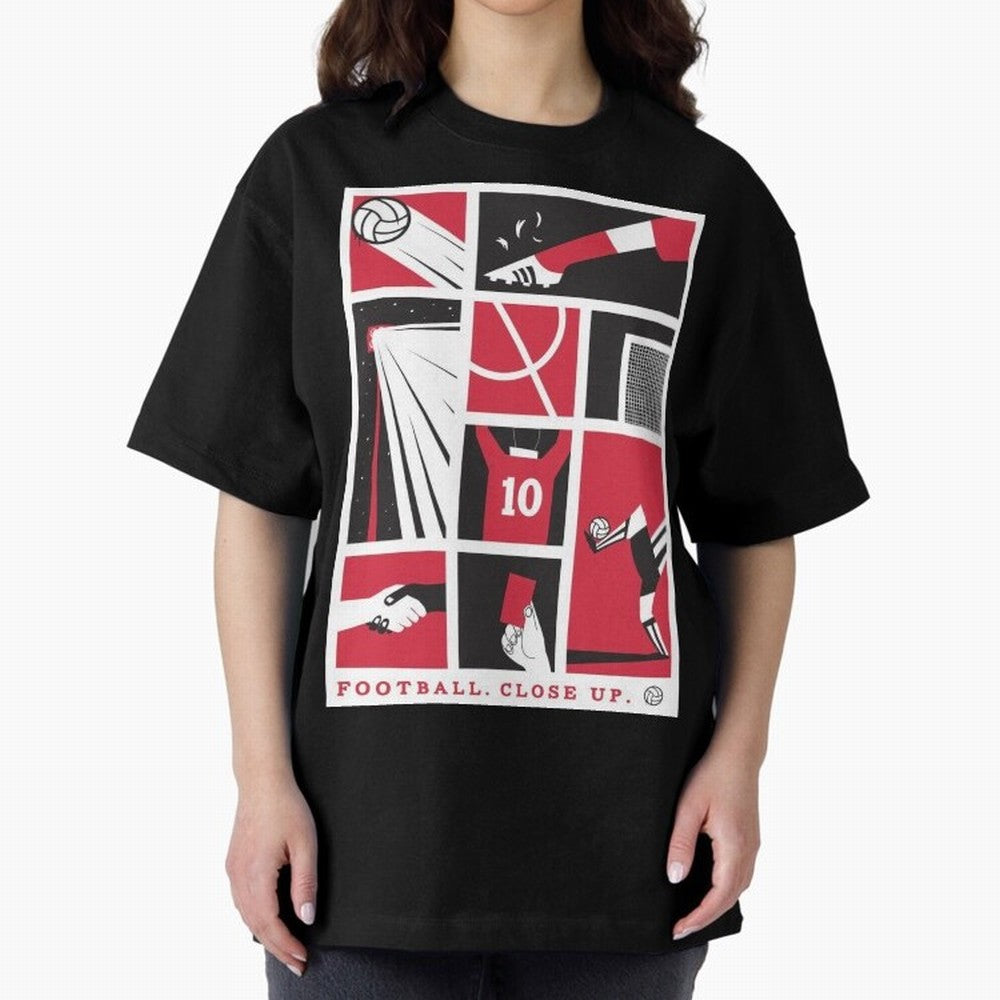 World Cup 2026 Soccer Celebration: United Football Fan Art Oversized T-Shirt Follow the Final Road of Global Football Passion for FIFA World Cup 2026 Group Stage, Featuring Cristiano Ronaldo, Haaland and CR7, Spain, Supporter Pride, Iconic