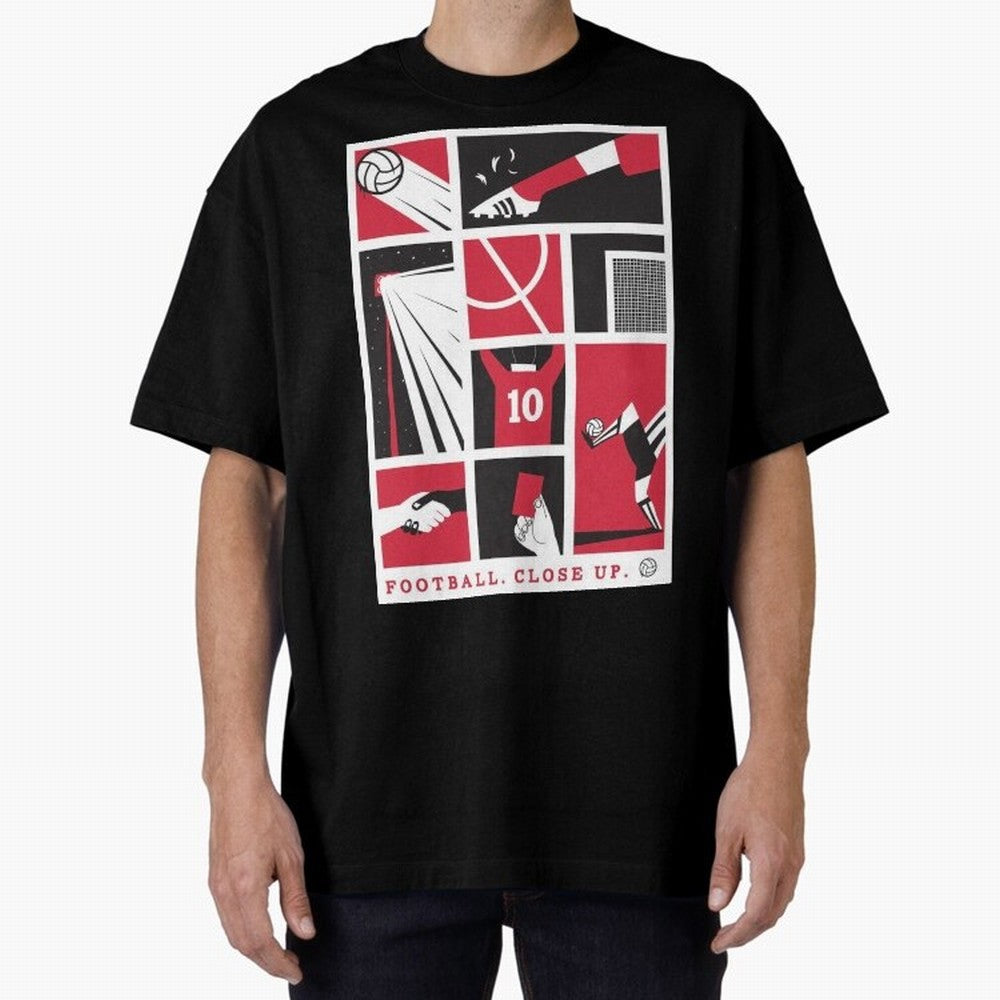 World Cup 2026 Soccer Celebration: United Football Fan Art Oversized T-Shirt Follow the Final Road of Global Football Passion for FIFA World Cup 2026 Group Stage, Featuring Cristiano Ronaldo, Haaland and CR7, Spain, Supporter Pride, Iconic
