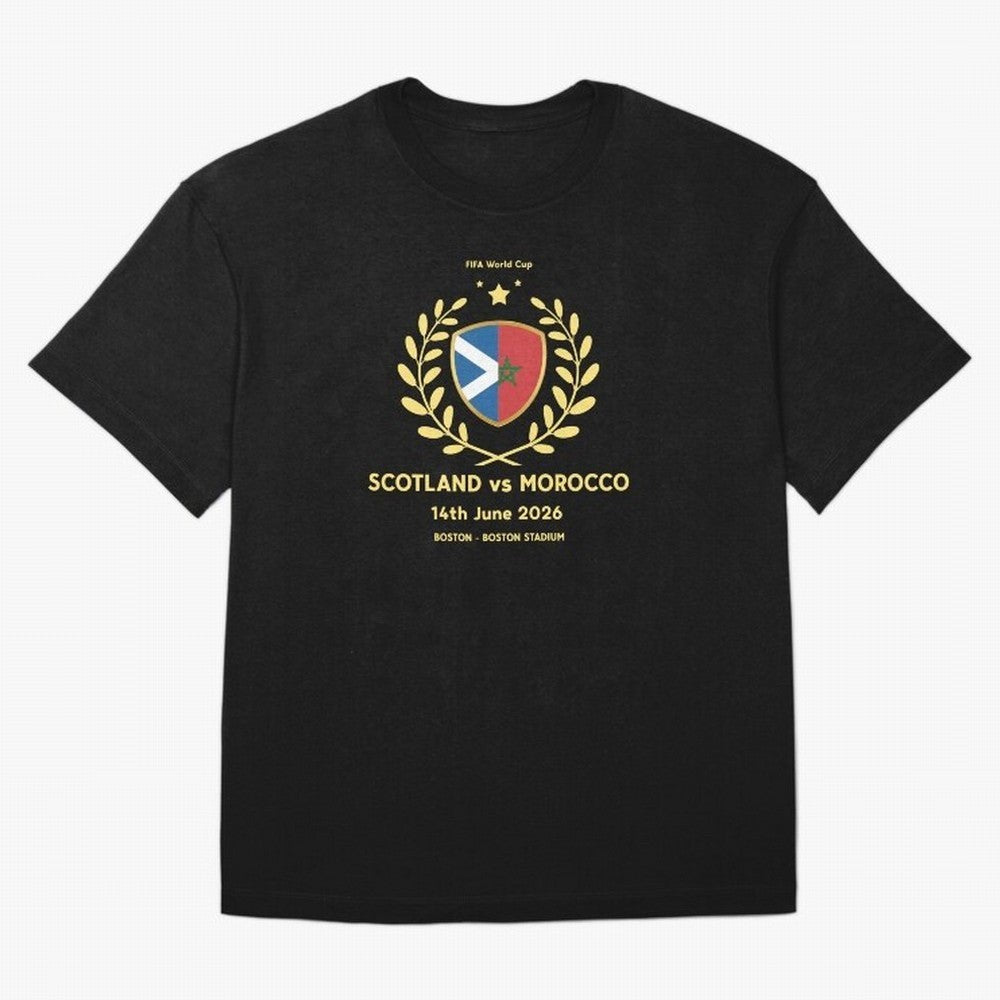 FIFA World Cup - Scotland v Morocco Oversized T-Shirt Create FIFA World Cup 2026 Spirit, Built around Brazil, Portugal and Argentina, Messi, Stadium Memories, Football Loyalty, International Chants and Championship Tradition; Ideal for Passionate