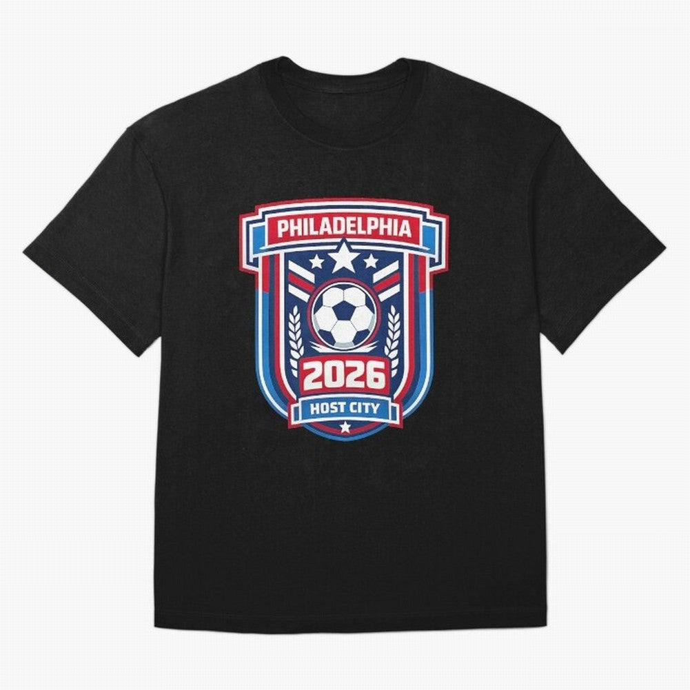 Philadelphia 2026 Soccer Host City Welcoming the World Cup Oversized T-Shirt Follow Every Goal of Match Day Hype around FIFA World Cup 2026, CR7 and Messi, Argentina, Supporter Pride, Iconic Celebrations, Legendary Names and Global Match Day