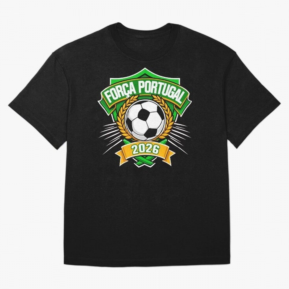 Portugal Fan Art for World Cup 2026 Oversized T-Shirt Honor the Beautiful Game during Match Day Hype around FIFA World Cup 2026 USA Canada Mexico, Cristiano Ronaldo, Haaland and CR7, England and Germany, Football Festival Excitement, Trophy
